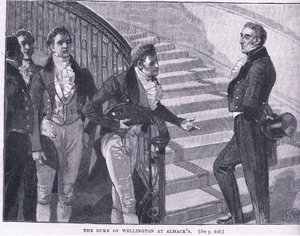 惠灵顿公爵在Almacks公元1830年 作者 威廉·巴恩斯（William Barnes）羊毛
